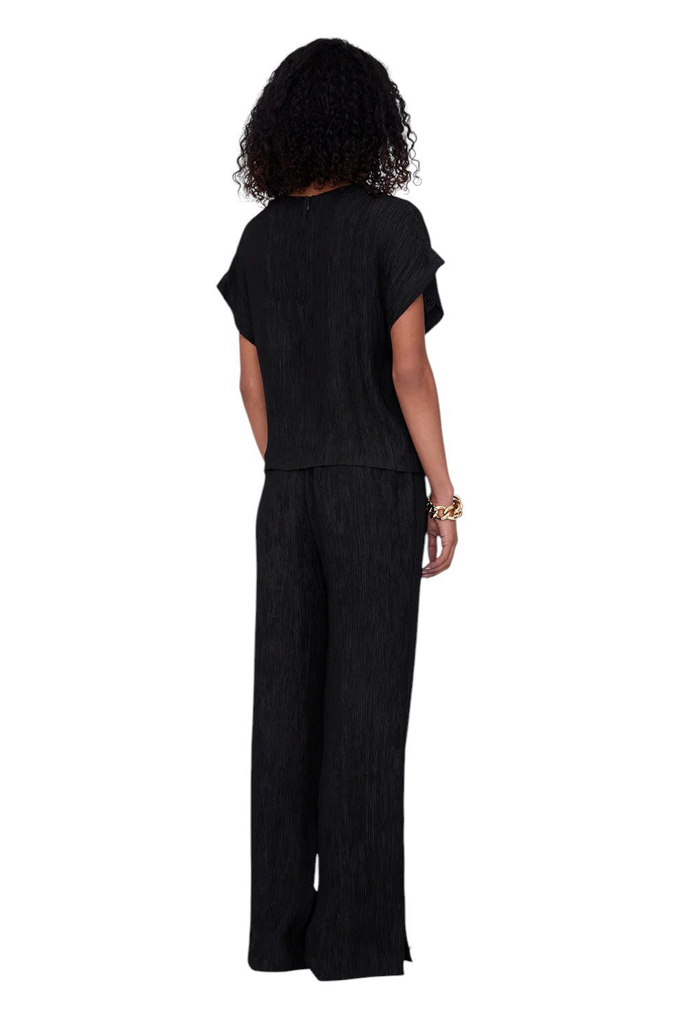 Jollie Top - Black Crinkle - Image 3