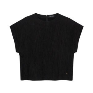 Jollie Top - Black Crinkle