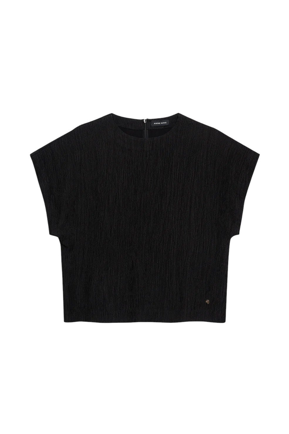 Jollie Top - Black Crinkle