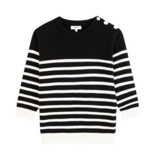 Peroza Striped Jumper - Black And White