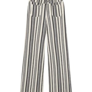 Le Slim Palazzo Modernist Pocket - Navy Stripe