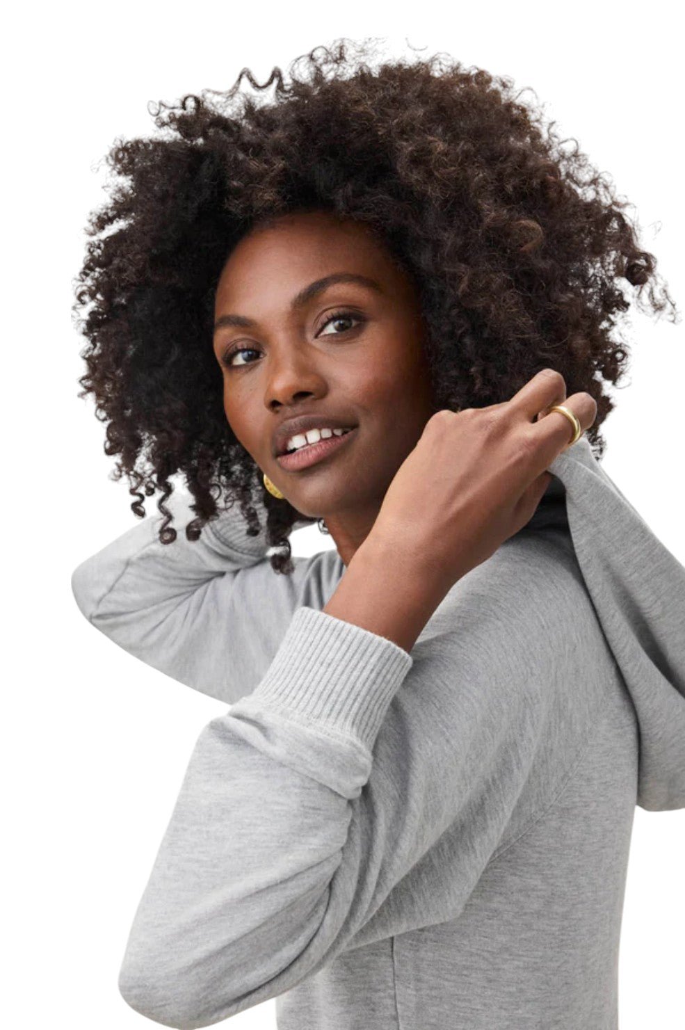 Super Soft Zip Up Hoodie - Heather Grey - Image 2