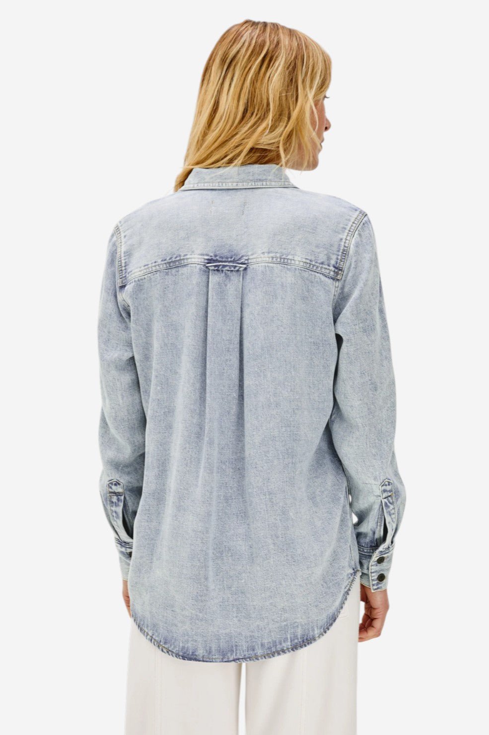 Atticus Shirt - Bleached Indigo - Image 5