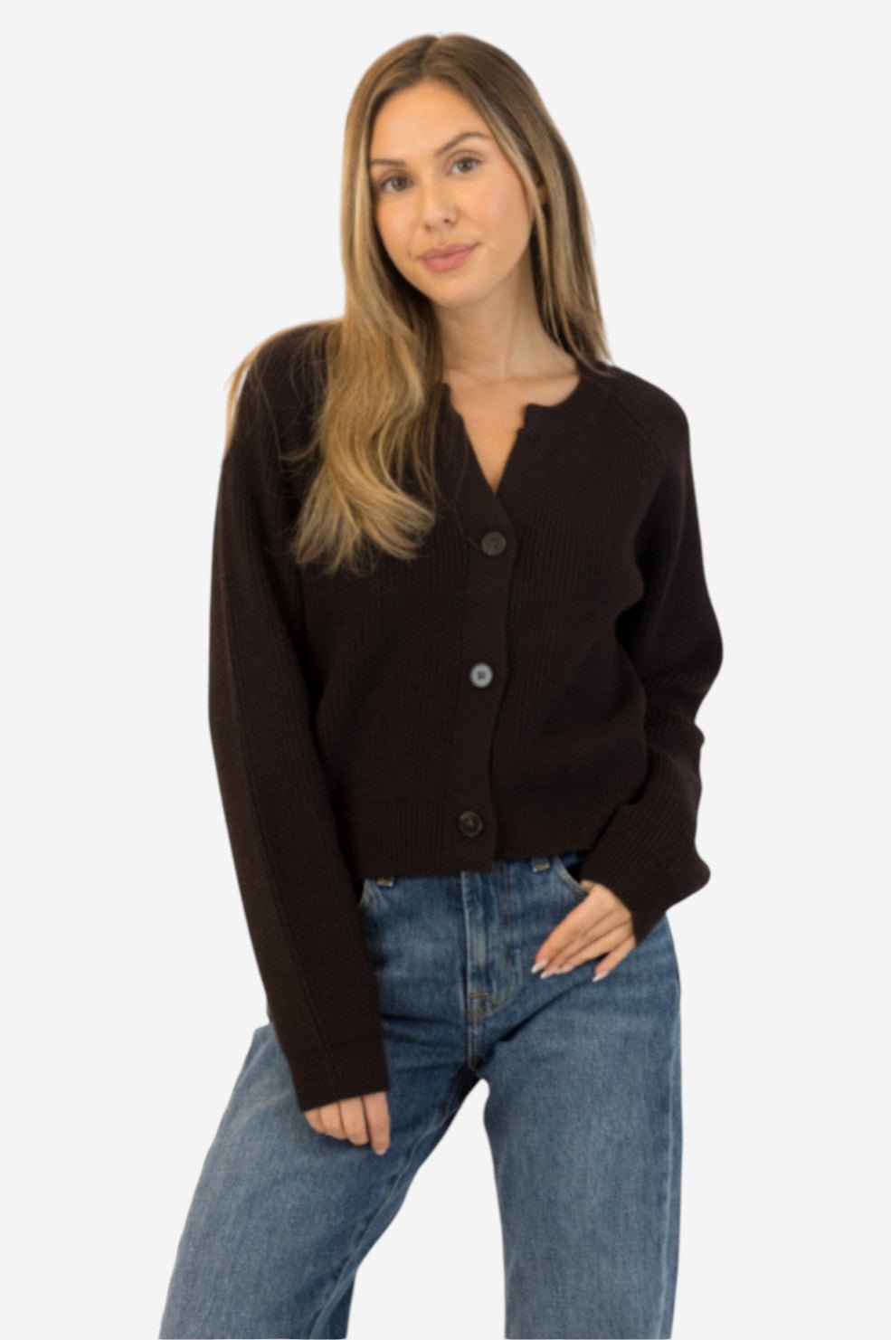 Belle Cardigan - Chocolate