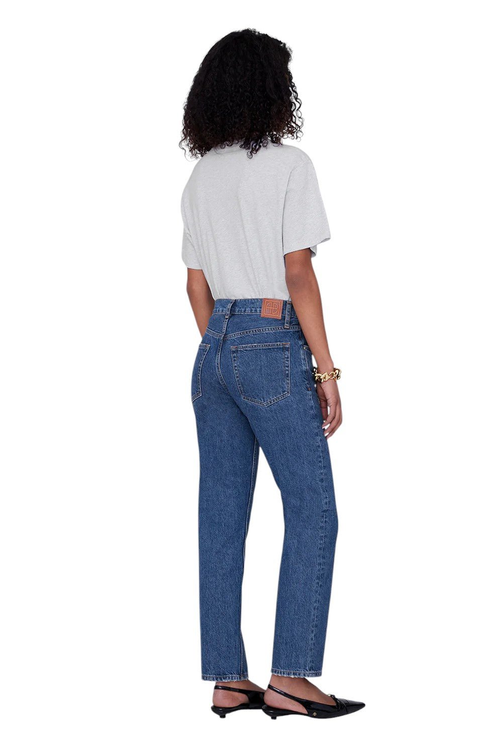 Lili Tee Framed Monogram - Heather Grey - Image 3