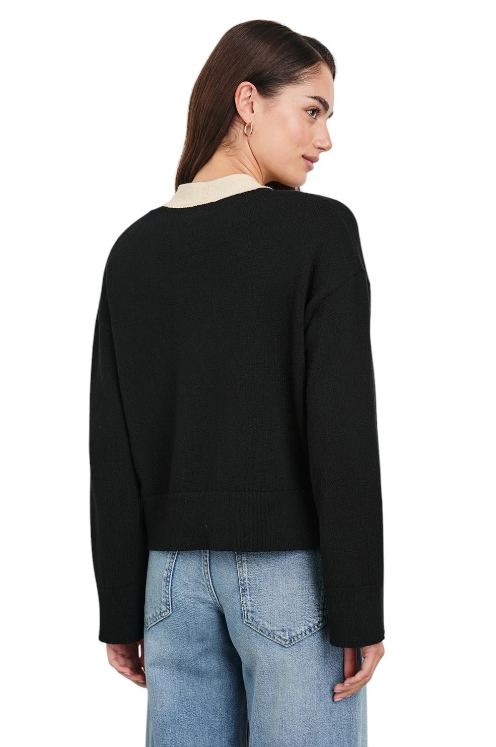 Geneva Cardigan - Black Ivory - Image 4