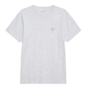 Lili Tee Framed Monogram - Heather Grey