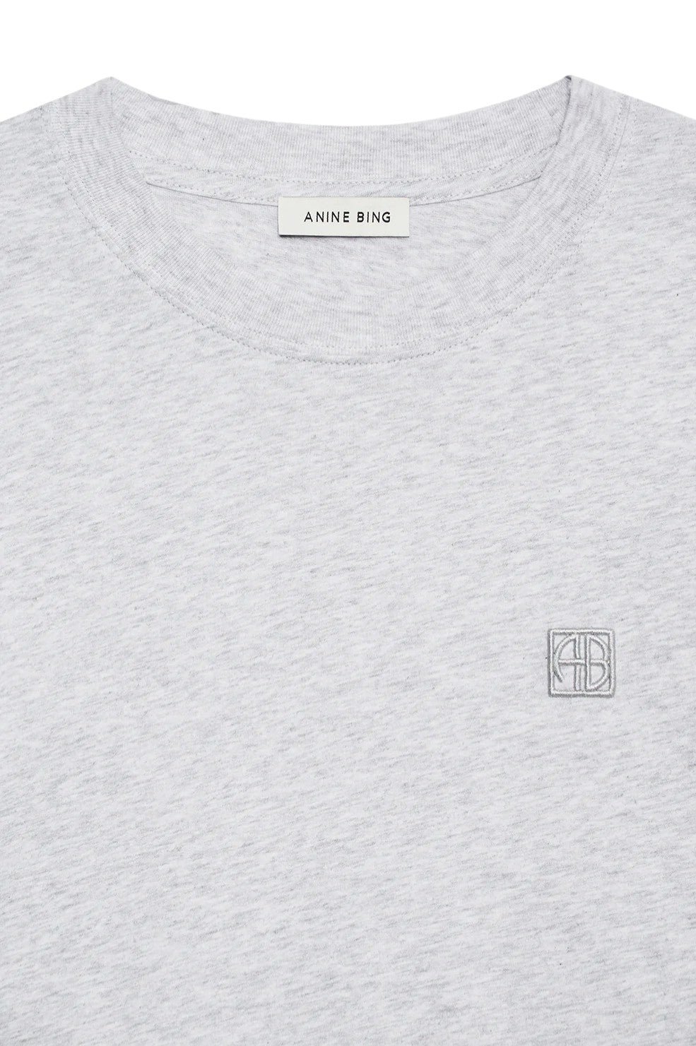 Lili Tee Framed Monogram - Heather Grey - Image 4