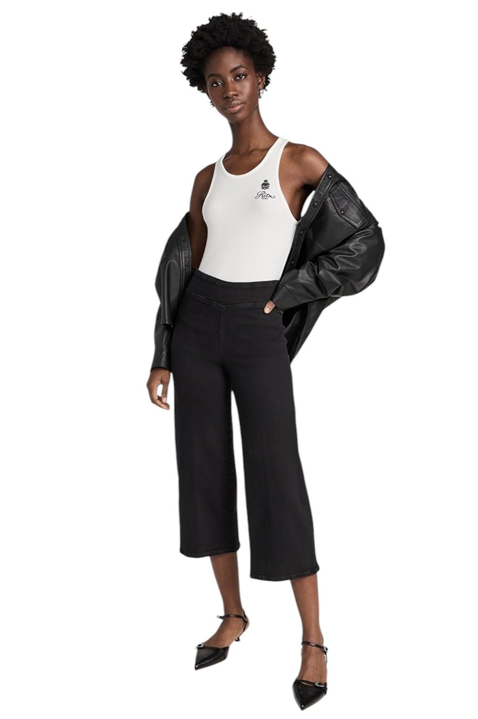 Jetset Wide Leg Crop - Sheen Noir - Image 2