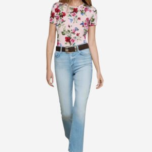 Ressi Tee - Light Pink Multi Femme Rose