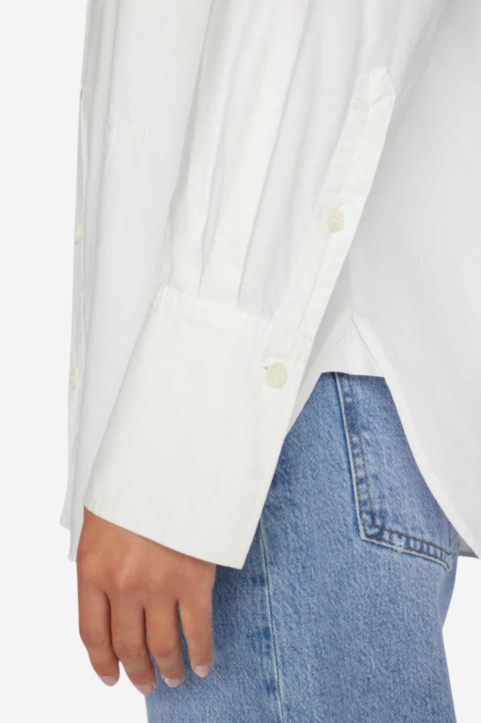 The Oversized Shirt - Blanc - Image 3