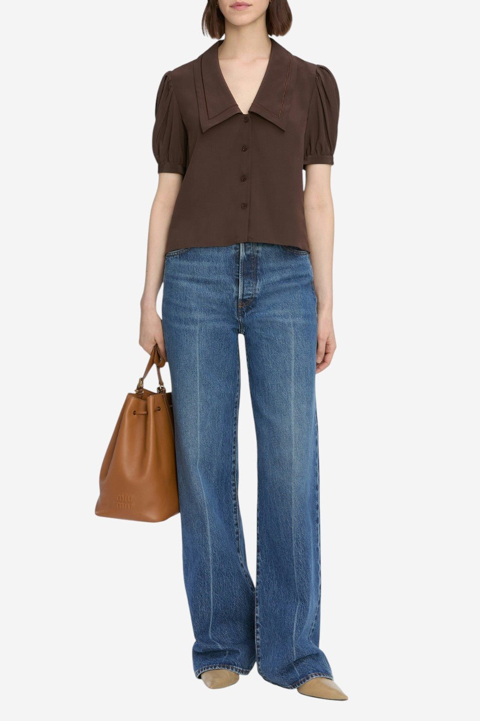 The Sailor Blouse - Coffee - Image 2