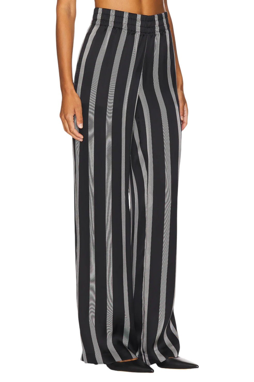 Soto Pant - Black Herringbone Stripe - Image 2