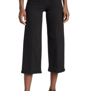 Jetset Wide Leg Crop - Sheen Noir