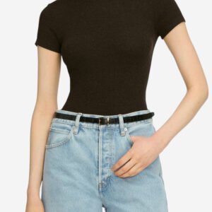 The Rib Baby Tee - Coffee Heather