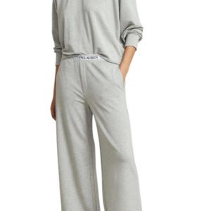 Sweatshirt & Wide Leg Set - Heather Grey