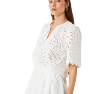 Liam Top - Blanc Casse