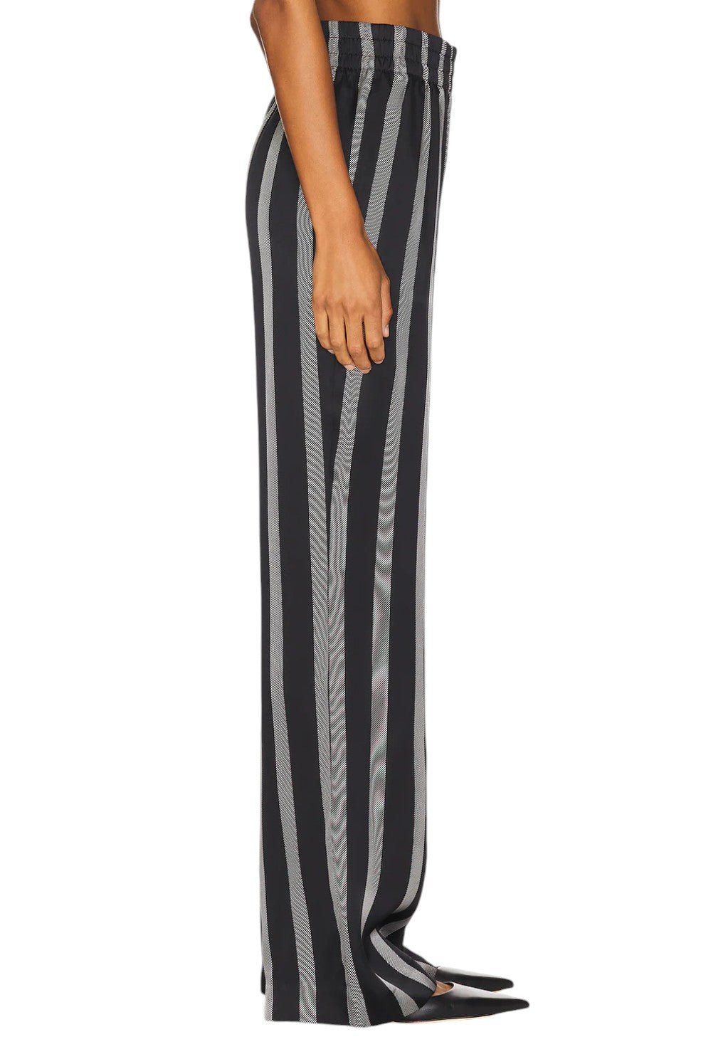 Soto Pant - Black Herringbone Stripe - Image 4