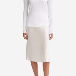 Essential Long Sleeve Crew Neck T-Shirt - Optic White