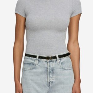 The Rib Baby Tee - Heather Grey