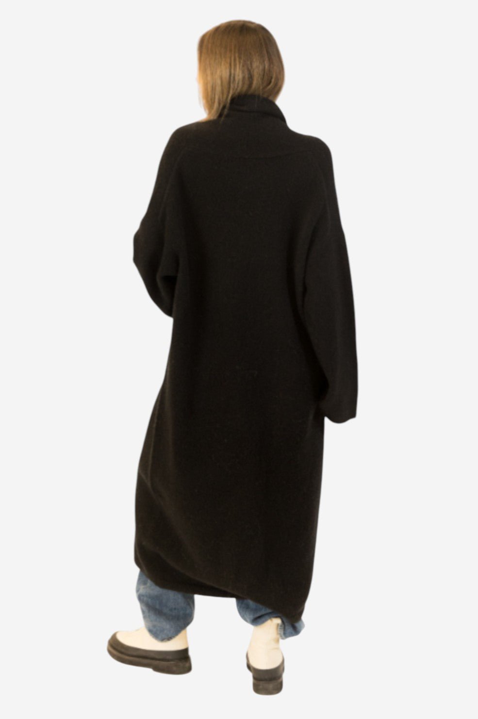 Hugh Shawl Collar Coat - Black - Image 3