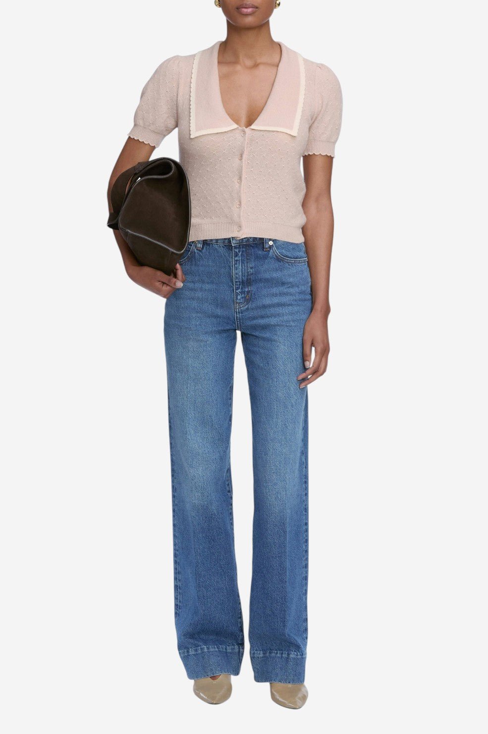 The Cashmere Sailor Sweater - Pink Sand Multi - Image 2