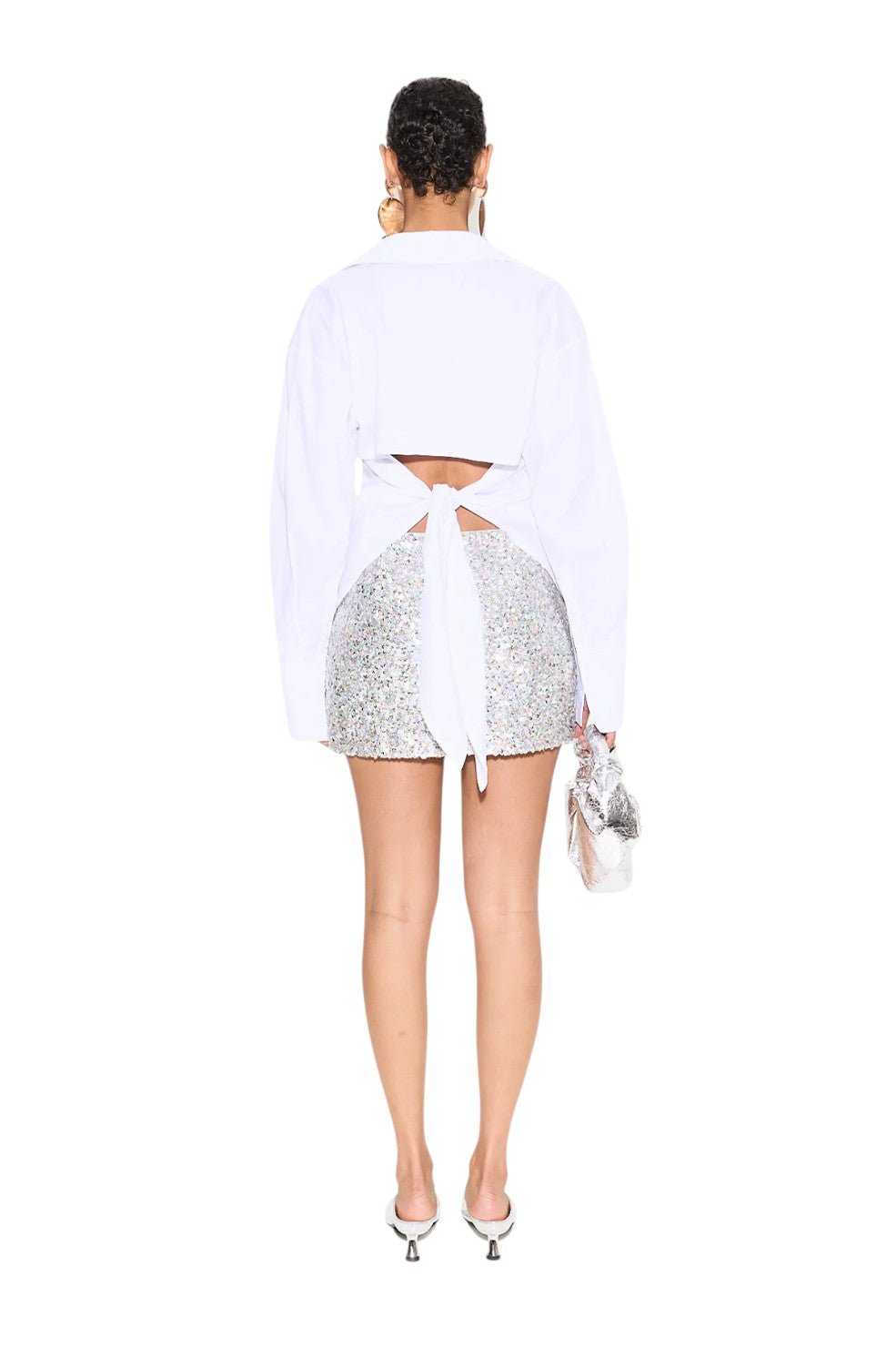 Dizzy Sequin Skirt - Iridescent Sequins - Image 3