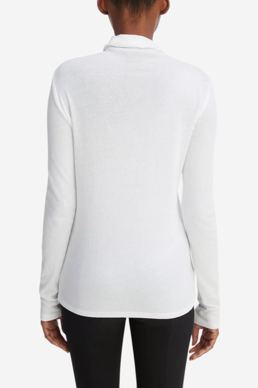 Essential Long Sleeve Turtleneck - Optic White - Image 4