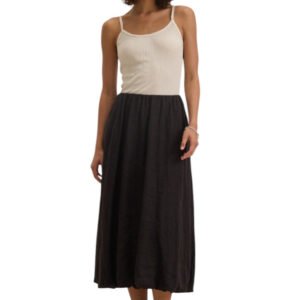 Rachelle Linen Skirt - Black