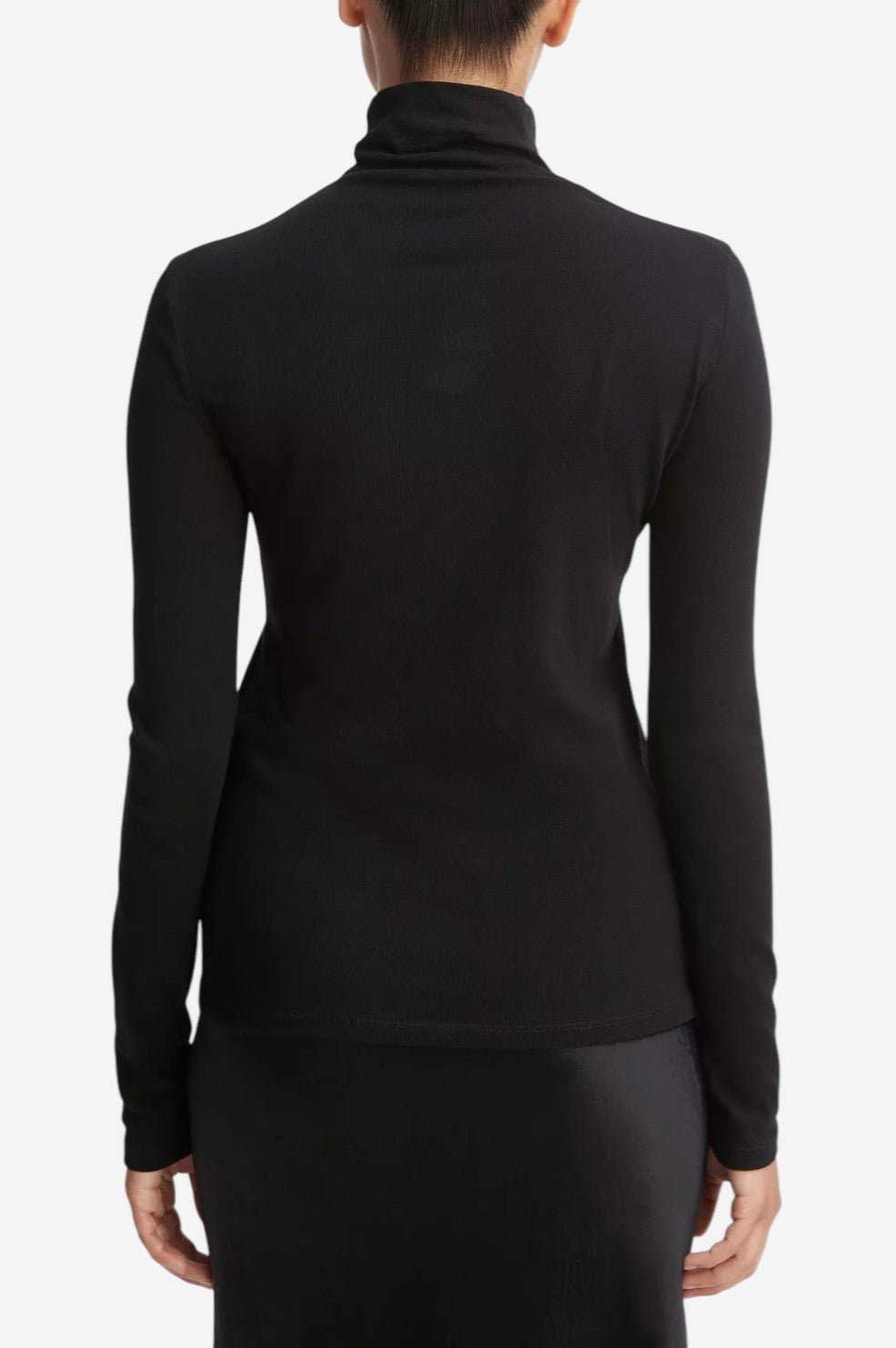 Essential Long Sleeve Turtleneck - Black - Image 4