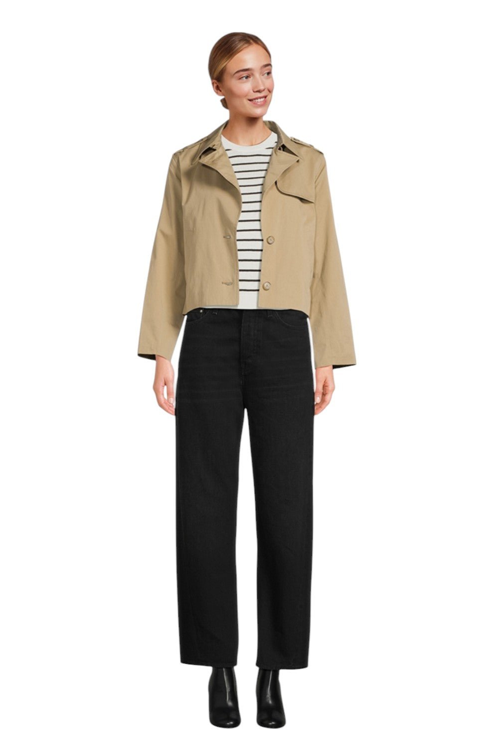 The Gathered Sweater - Cream Multi - Image 6