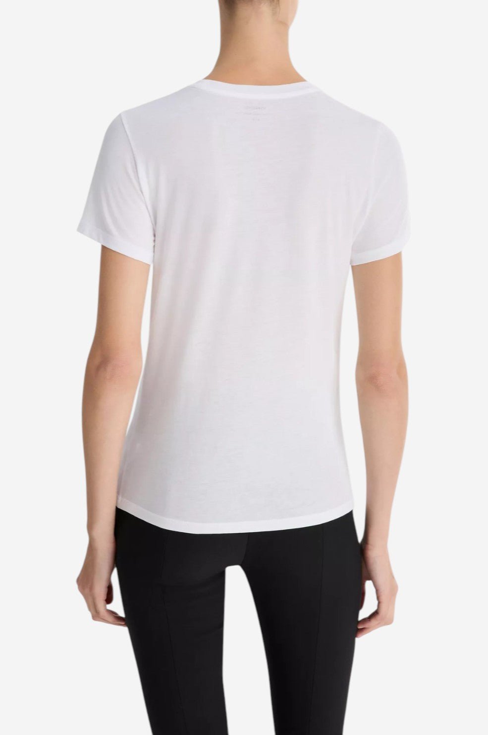 Essential Pima Cotton Crew Neck T-Shirt - Optic White - Image 4