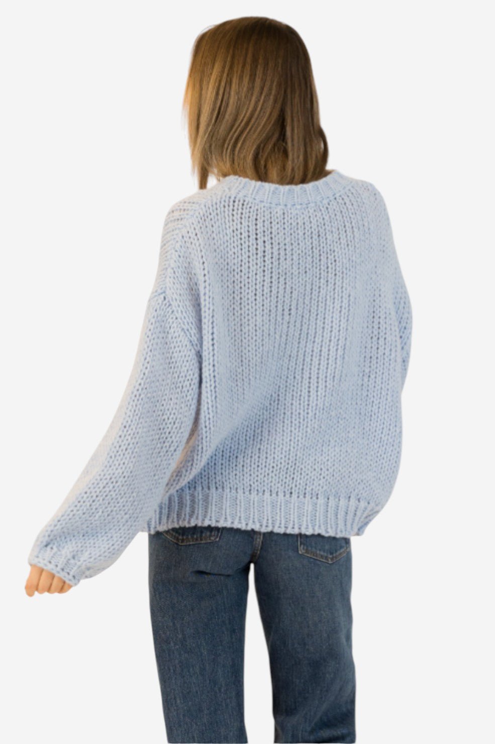 Lorelai Crewneck Pullover - Blue - Image 3