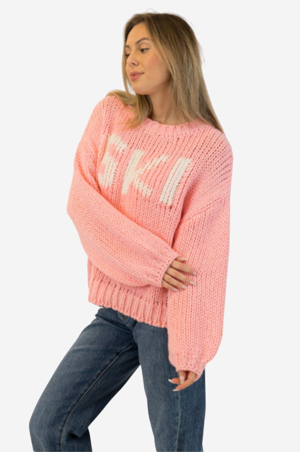Lundy Crewneck Pullover - Pink - Image 2