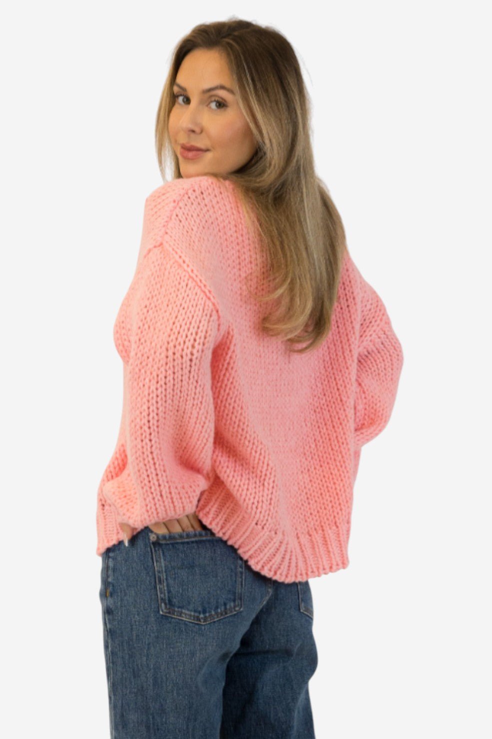 Lundy Crewneck Pullover - Pink - Image 3