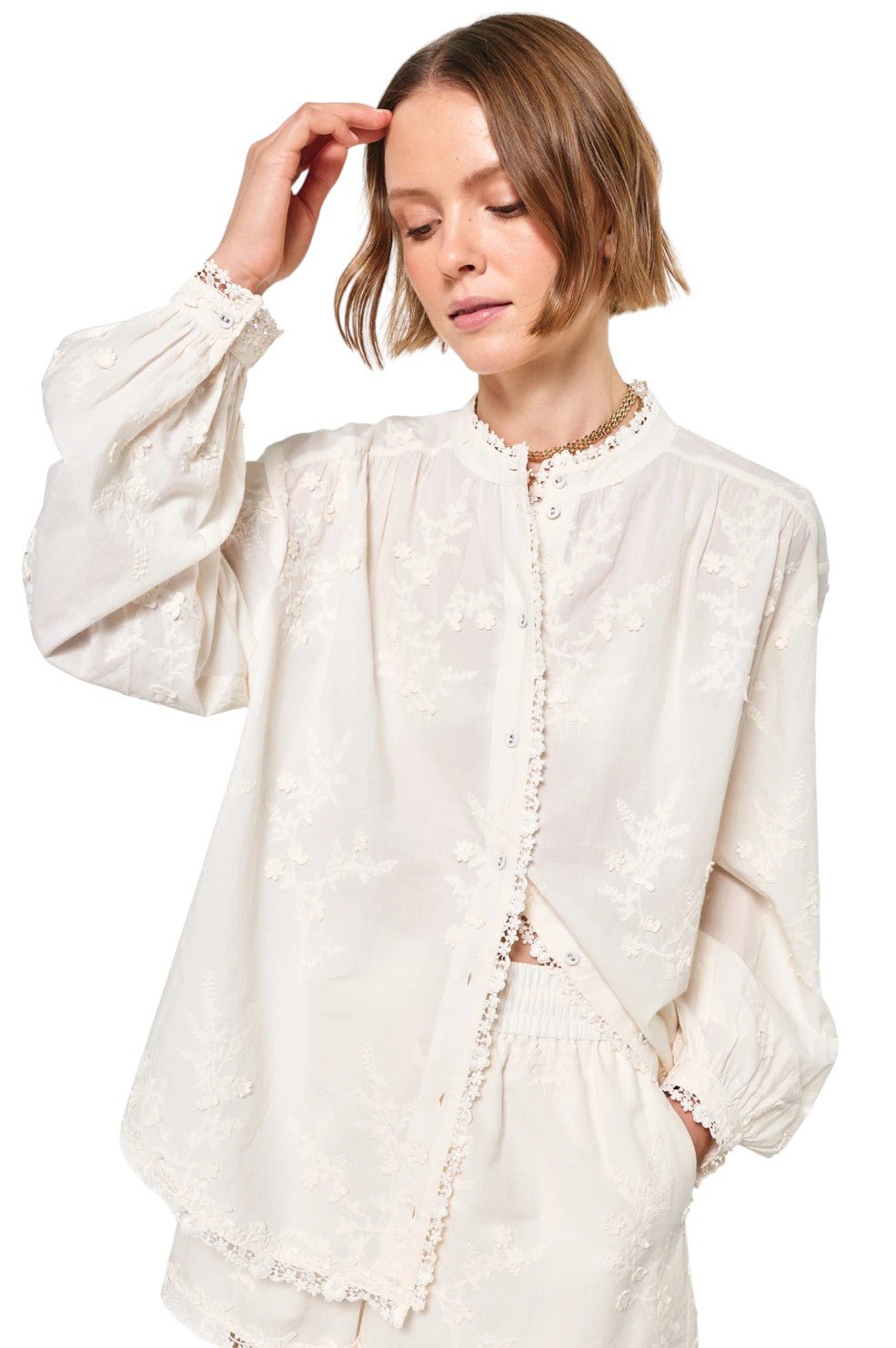 Palmyra Blouse - Macadamia - Image 2