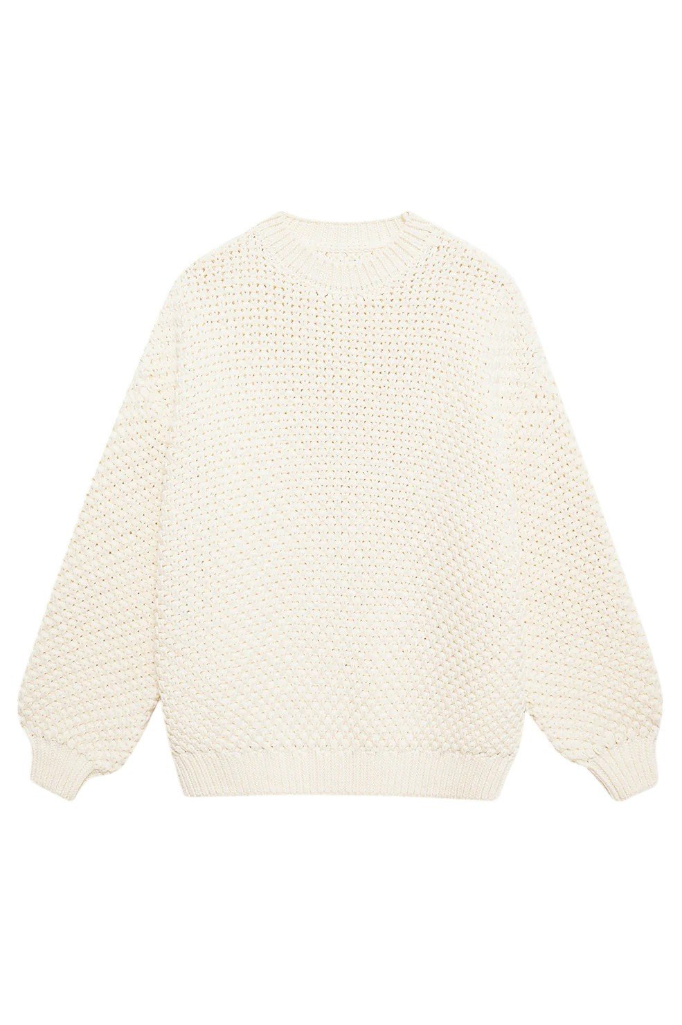 Sydney Crew Sweater - Ivory Crochet - Image 2