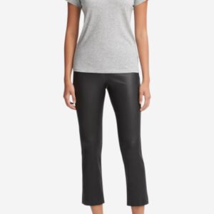 Essential Pima Cotton V-Neck T-Shirt - Heather Grey