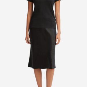 Essential Pima Cotton V-Neck T-Shirt - Black