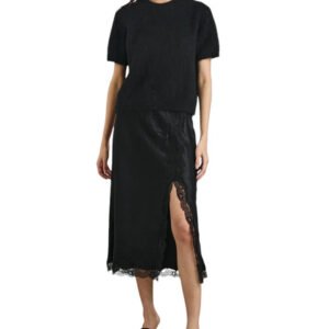 Rylan Skirt - Black Crinkle